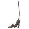 Design Toscano Kitty Crouch Cast Iron Paper Towel Holder Cat Statue QH14041